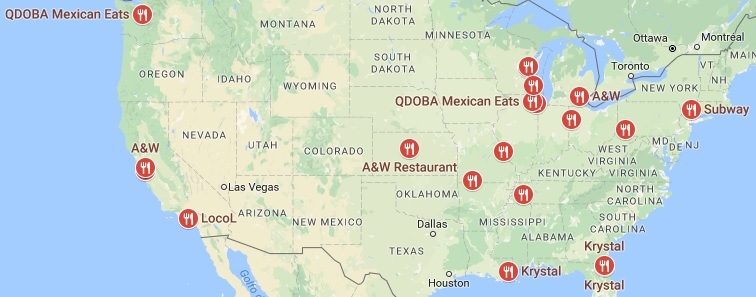 Fast Food Places Near Me